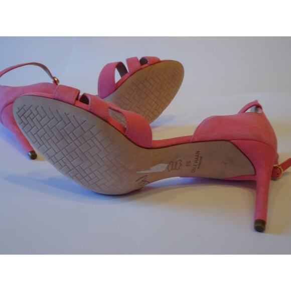 Cole Haan Women's Pink Suede Strapy Ankle Strappy Sandals Sz 9 NWOB 398 - Picture 6 of 7